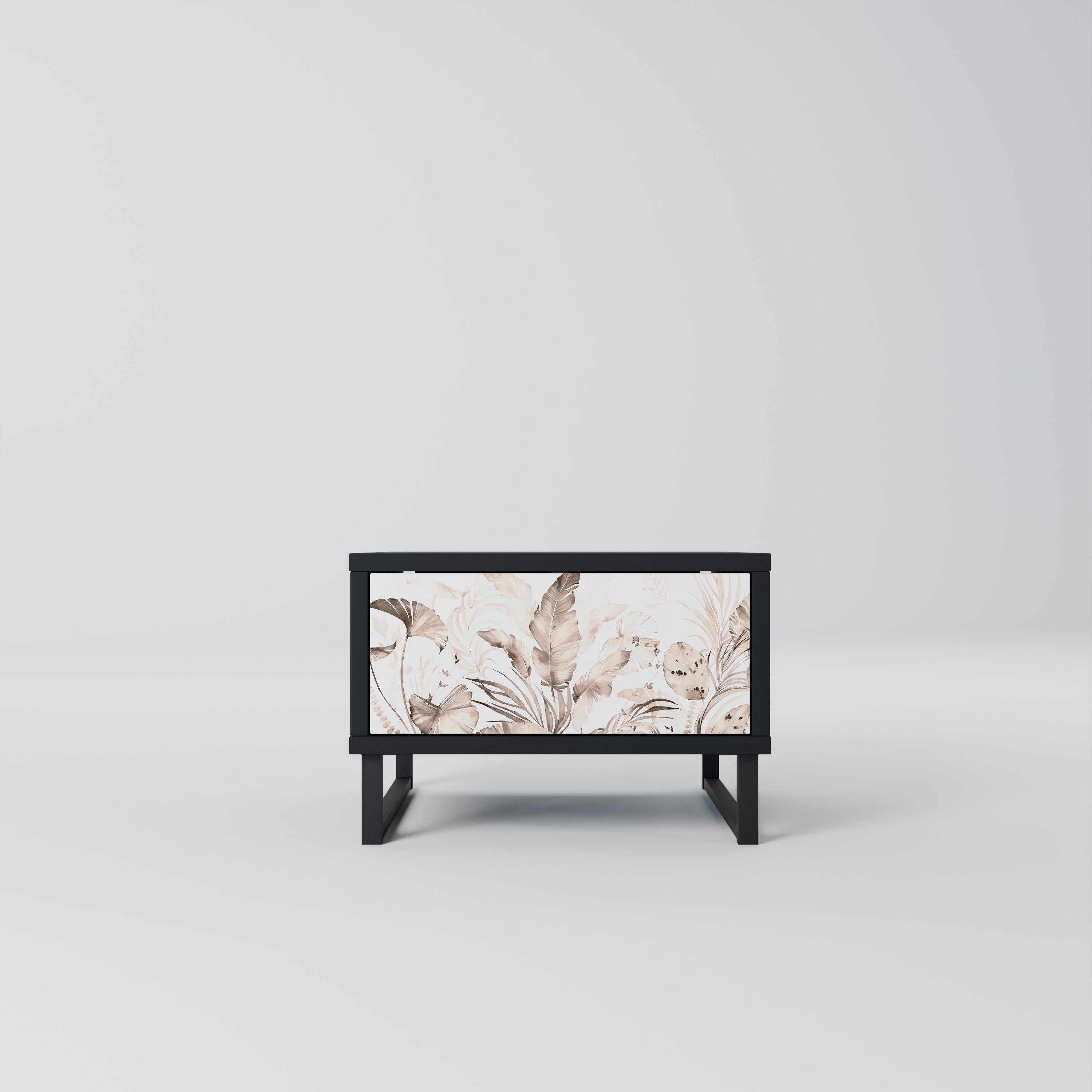 WILD TENDERNESS Mesa de Cabeceira em Acabamento Preto