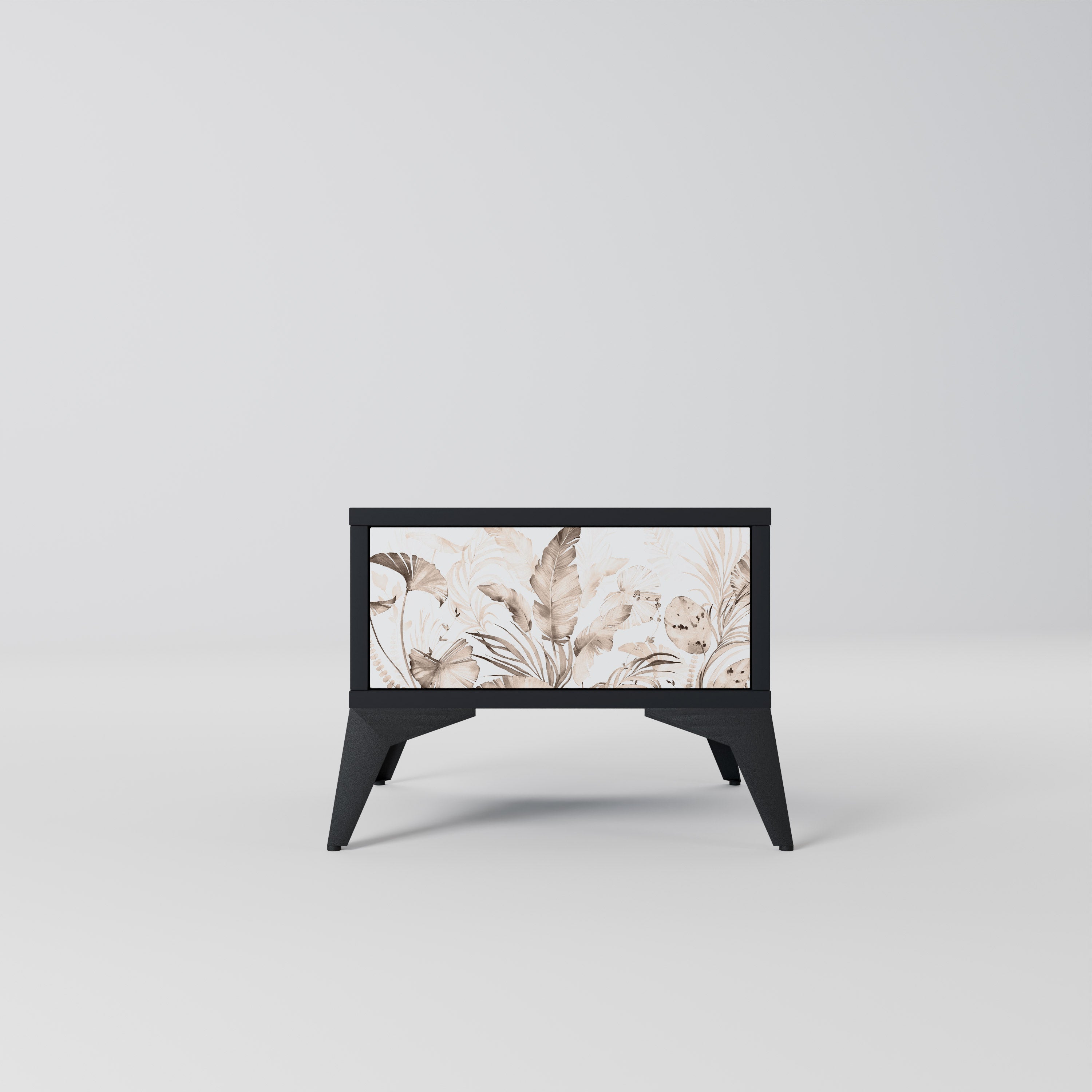 WILD TENDERNESS Mesa de Cabeceira em Acabamento Preto