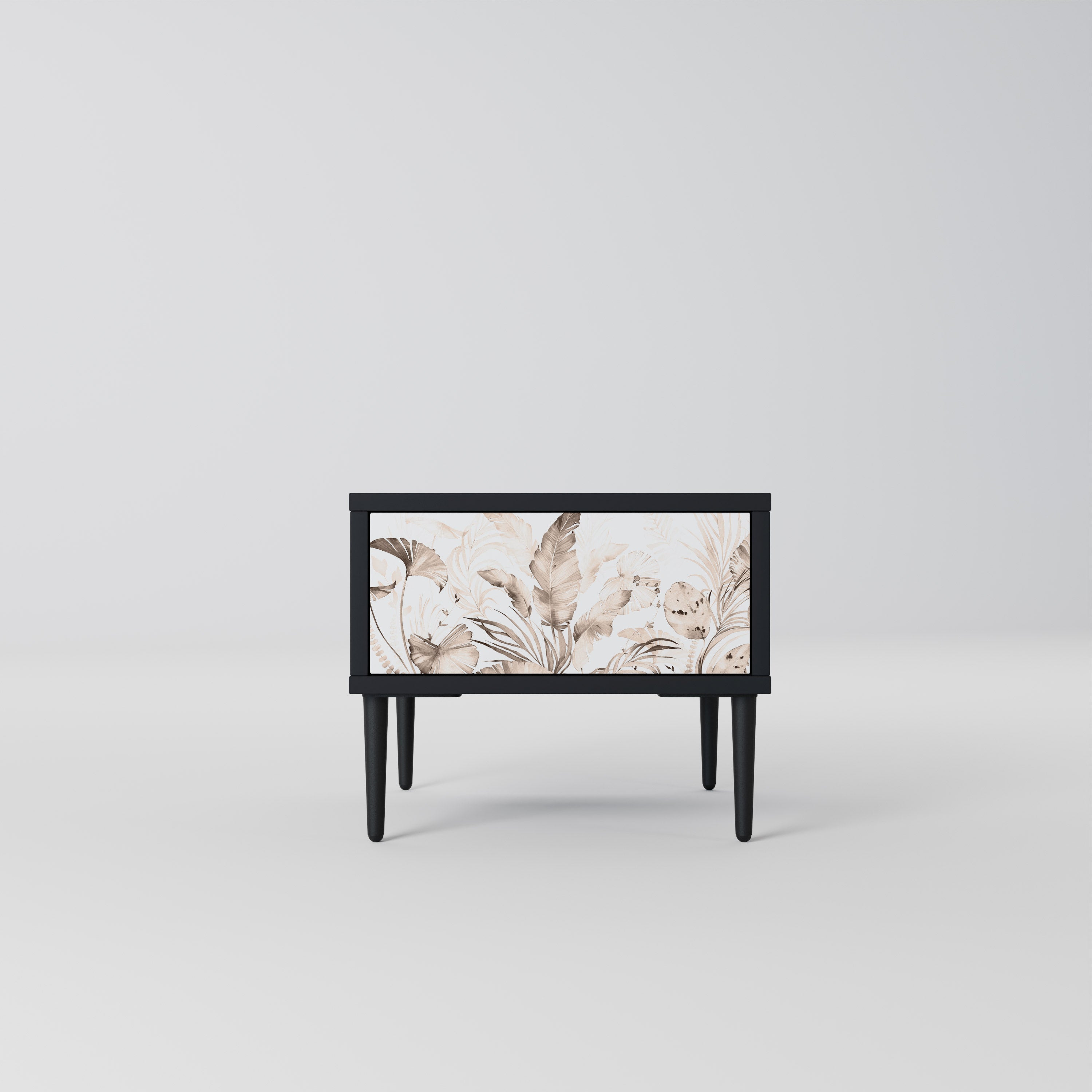 WILD TENDERNESS Mesa de Cabeceira em Acabamento Preto