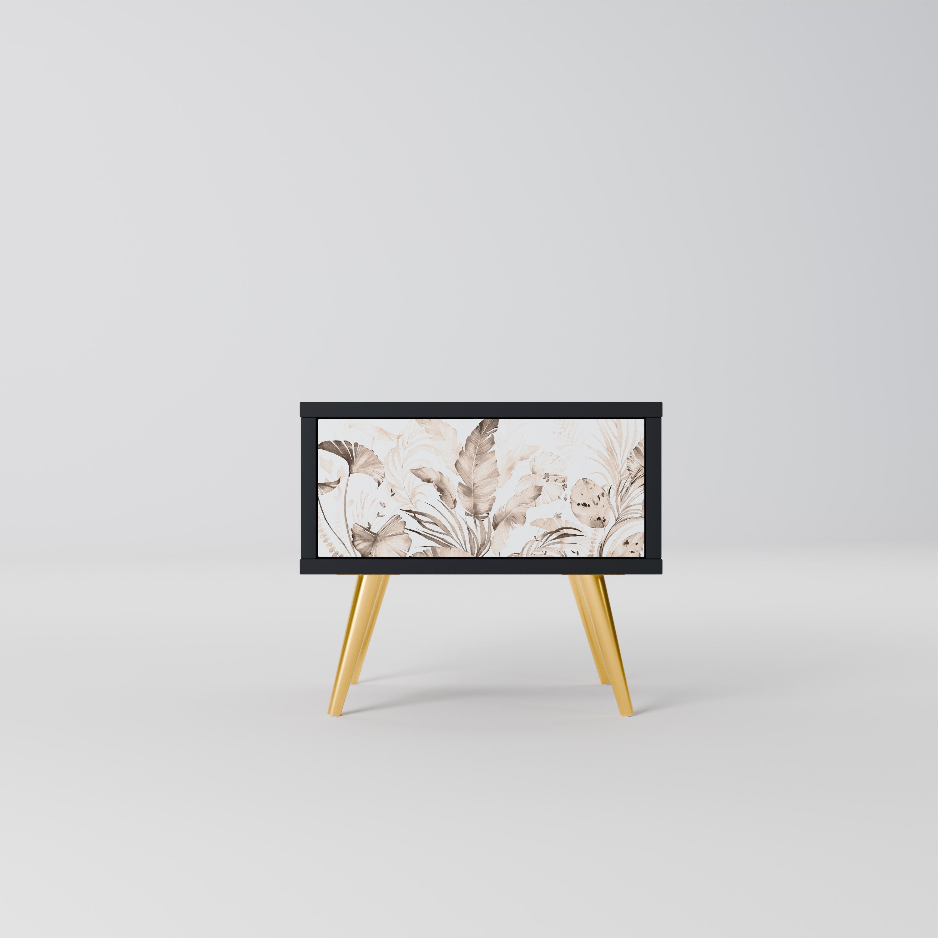 WILD TENDERNESS Mesa de Cabeceira em Acabamento Preto