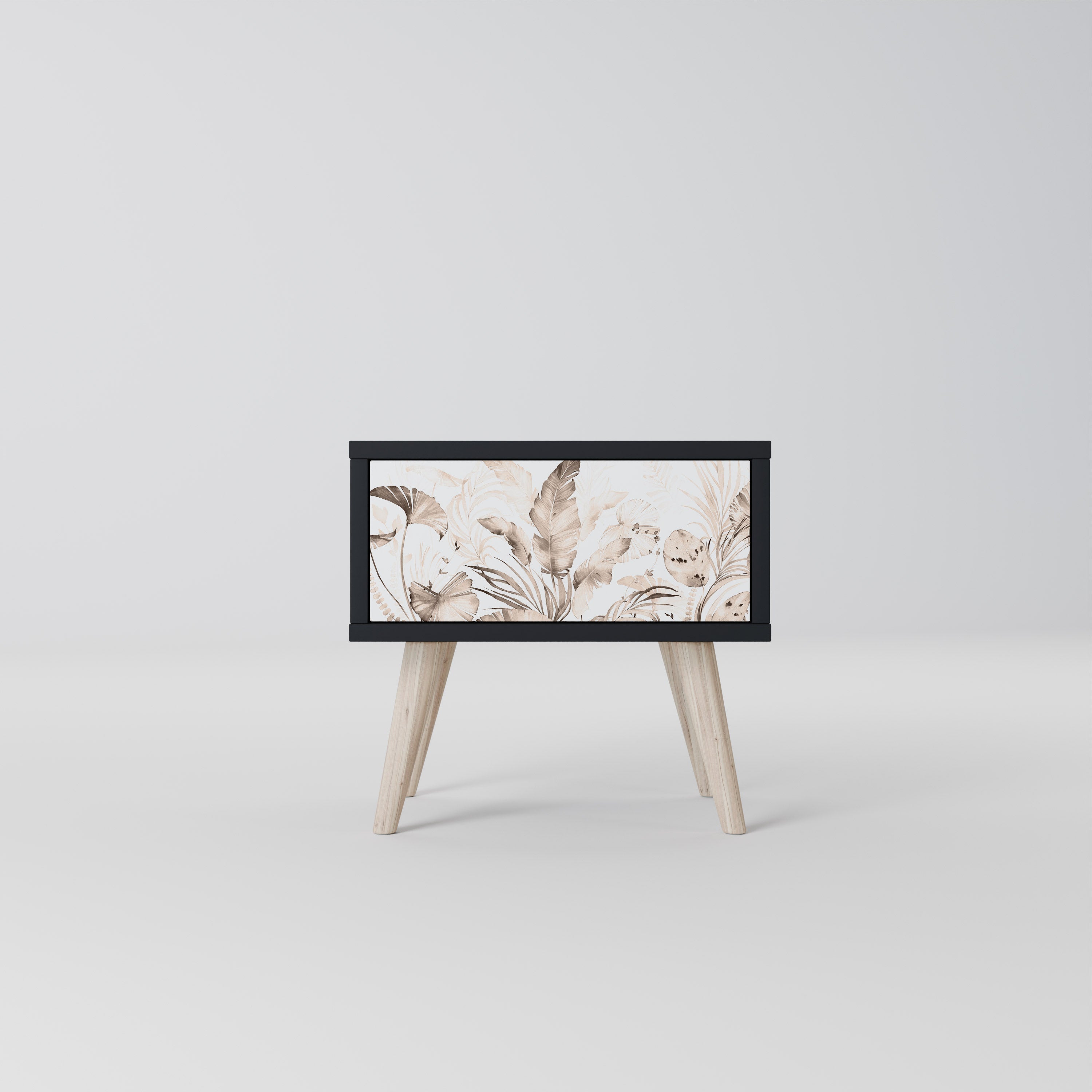 WILD TENDERNESS Mesa de Cabeceira em Acabamento Preto