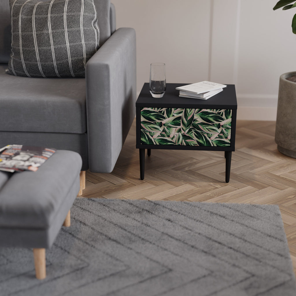 EERIE STROMANTHE Mesa de Cabeceira em Acabamento Preto