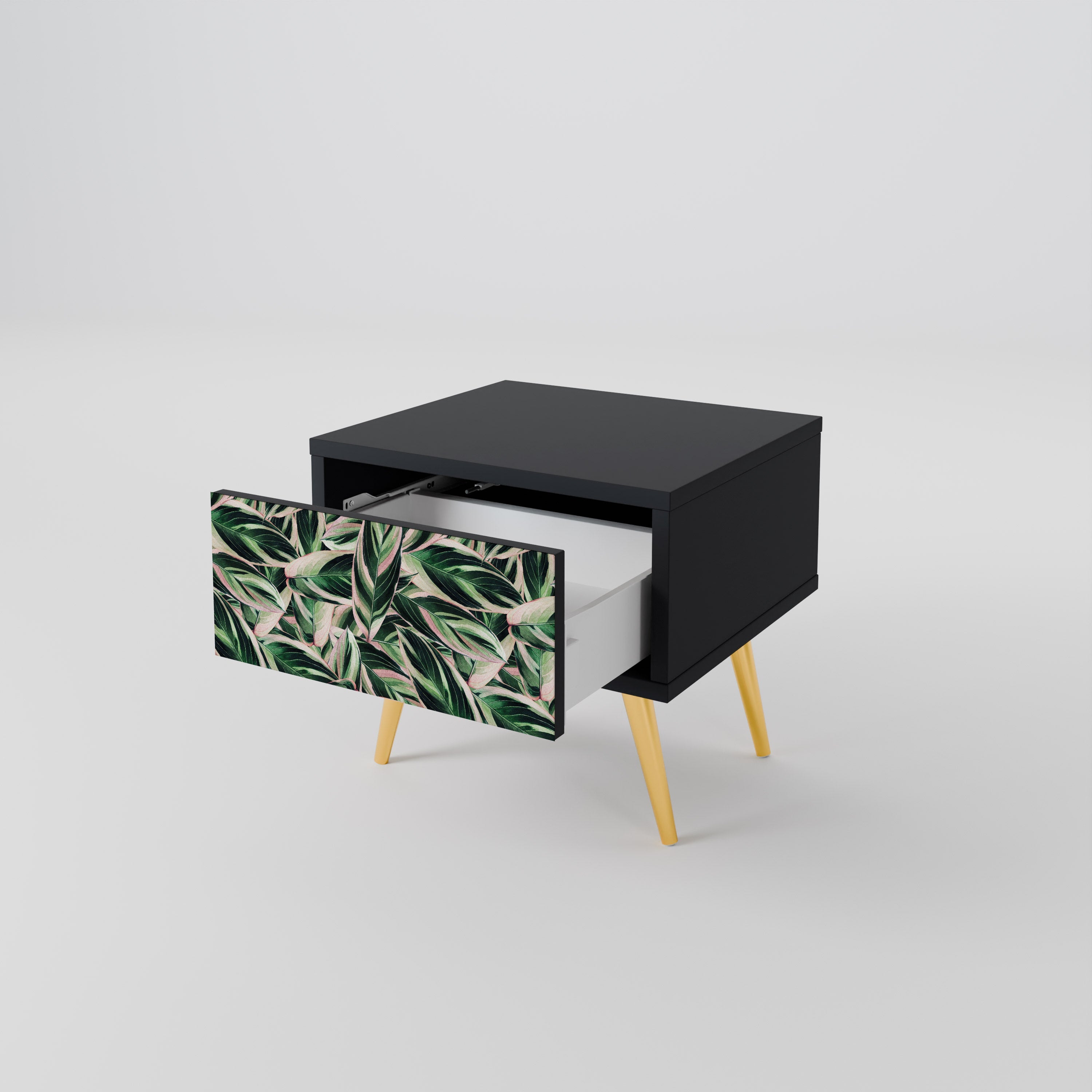 EERIE STROMANTHE Mesa de Cabeceira em Acabamento Preto