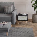 BOTANICAL SPARK Mesa de Cabeceira em Acabamento Preto