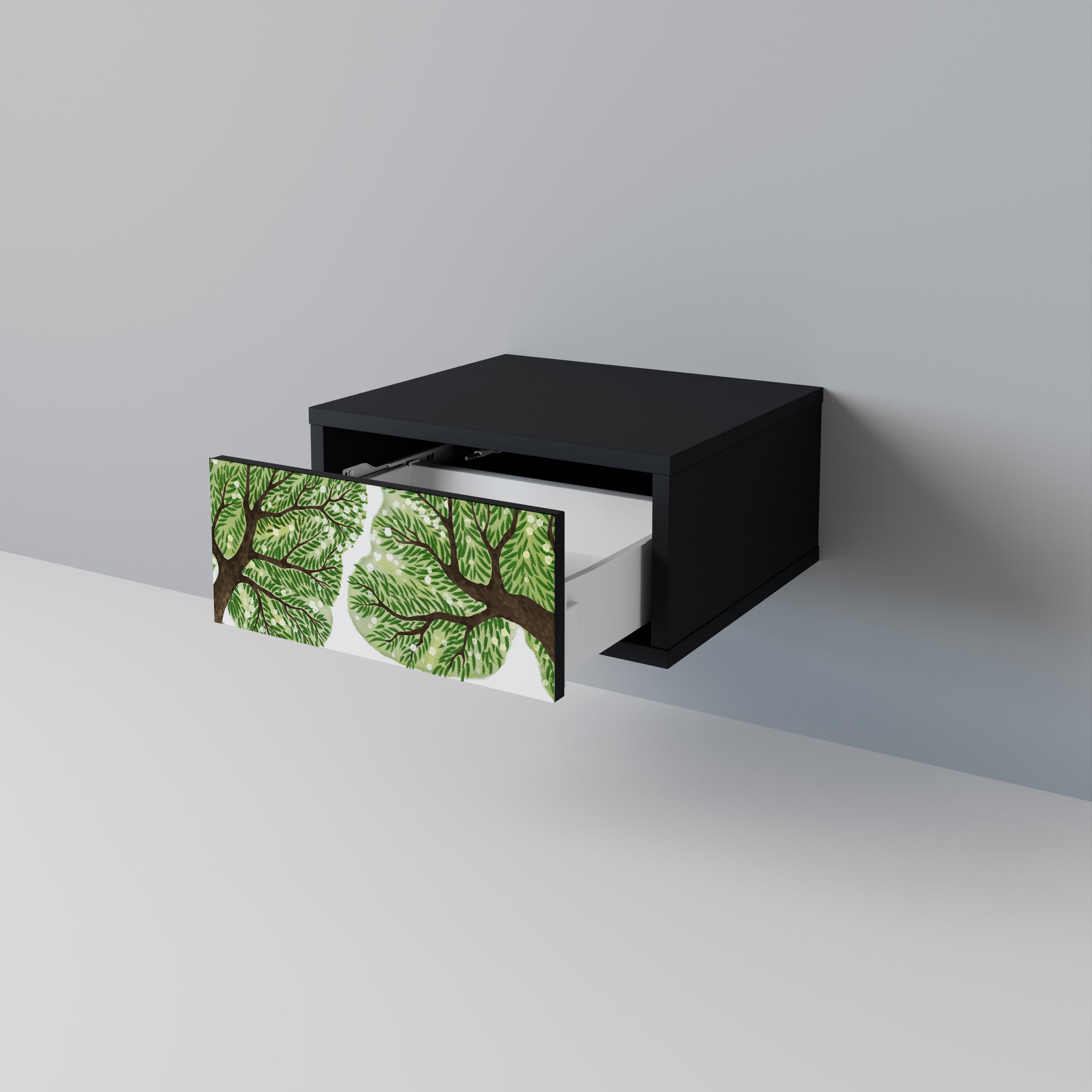 WILDERNESS DASH Mesa de Cabeceira em Acabamento Preto