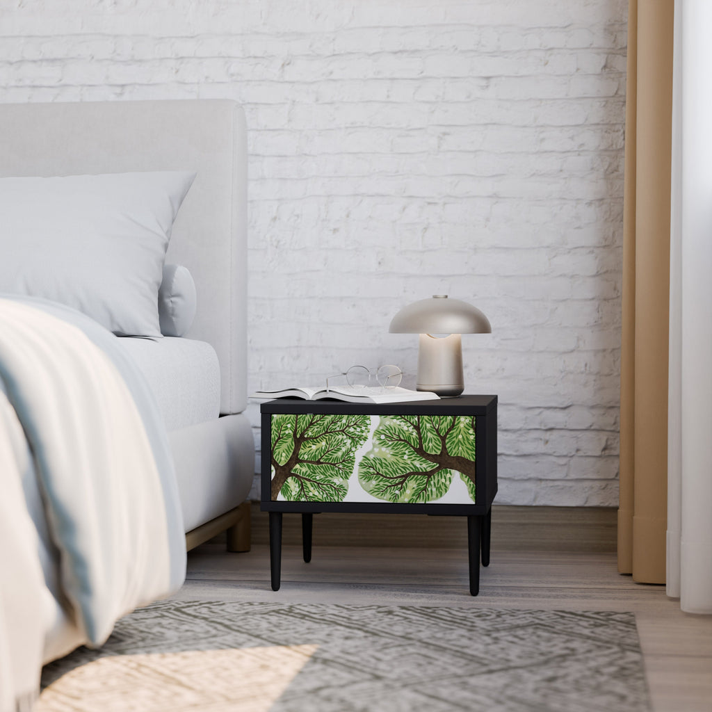 WILDERNESS DASH Mesa de Cabeceira em Acabamento Preto