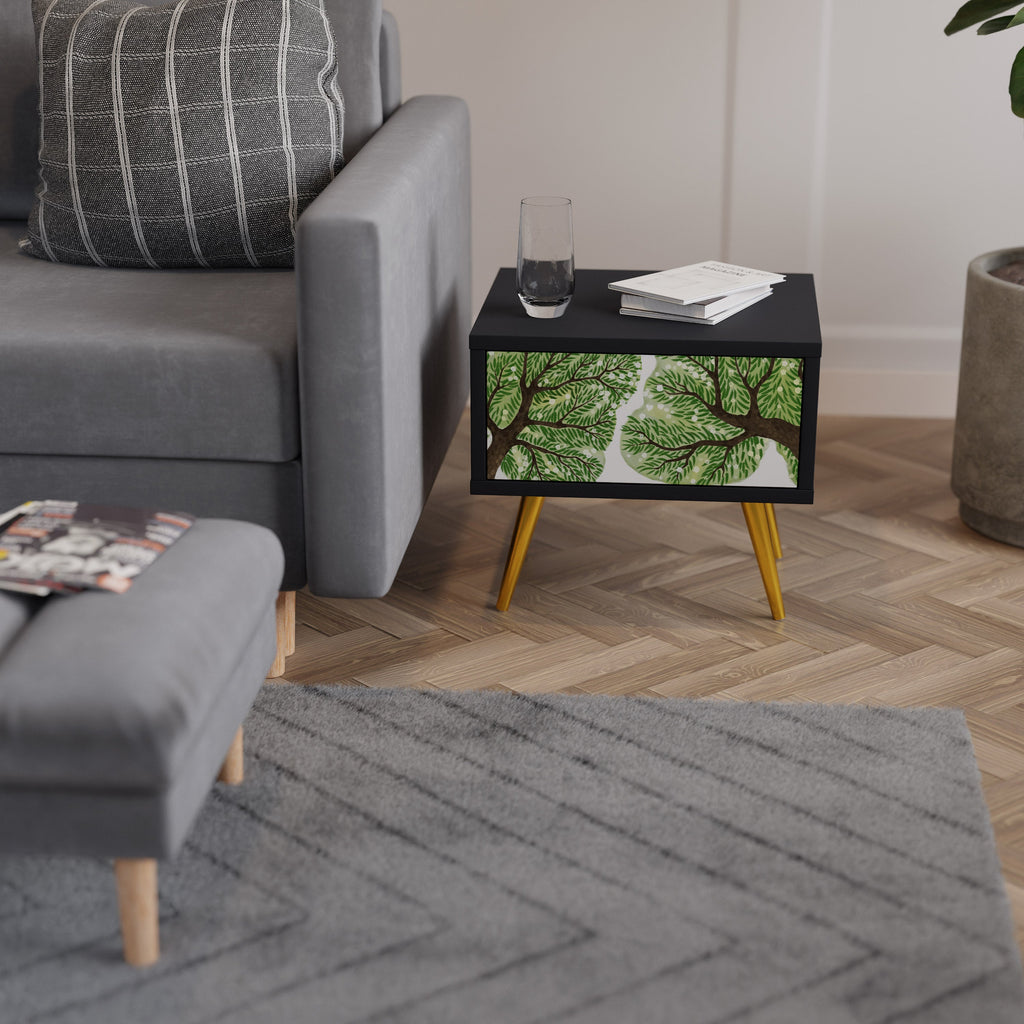 WILDERNESS DASH Mesa de Cabeceira em Acabamento Preto