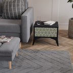 LEAVES ON GREEN Mesa de Cabeceira em Acabamento Preto