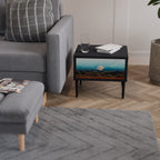 LUNAR SECRETS Mesa de Cabeceira em Acabamento Preto