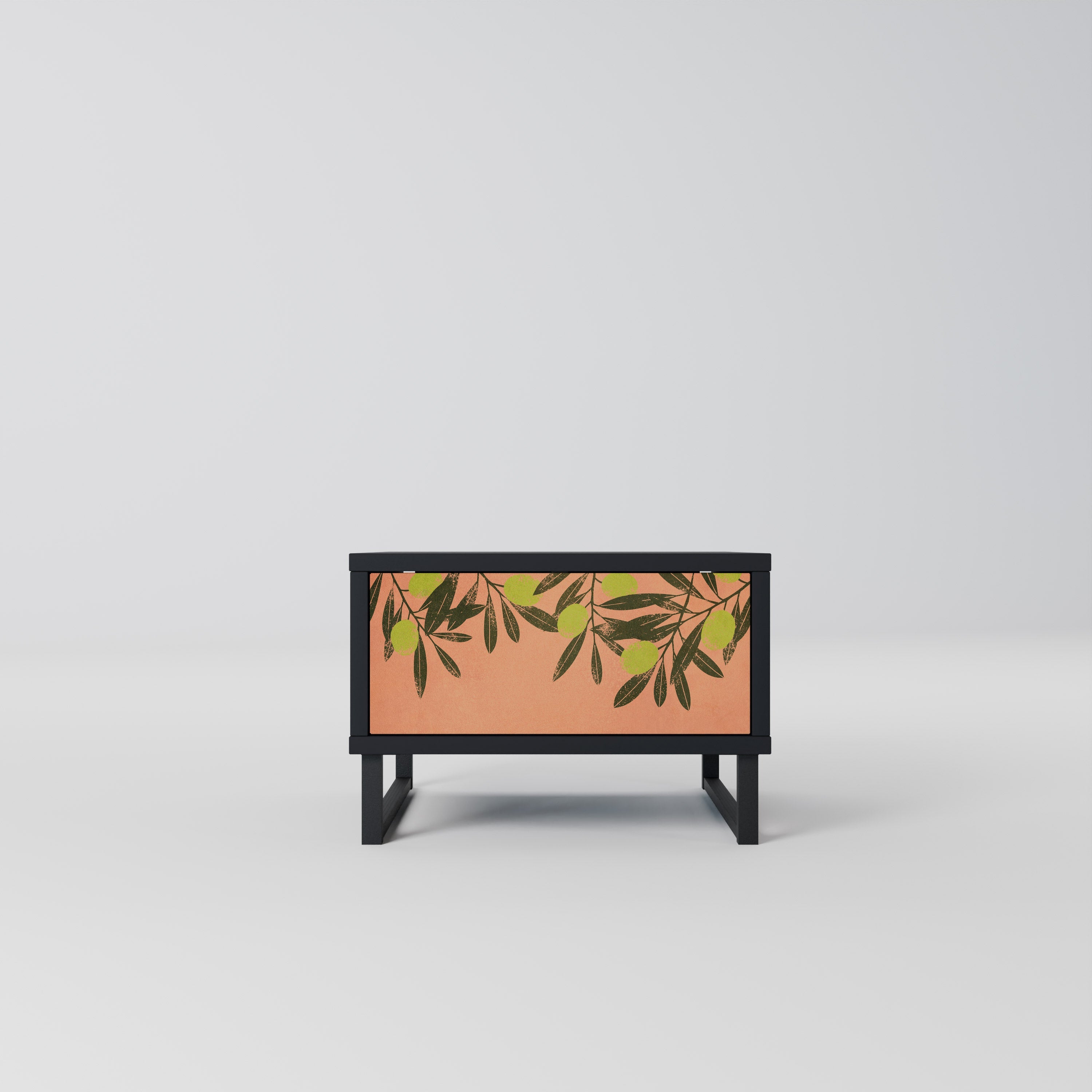 JUICY OLIVES Mesa de Cabeceira em Acabamento Preto