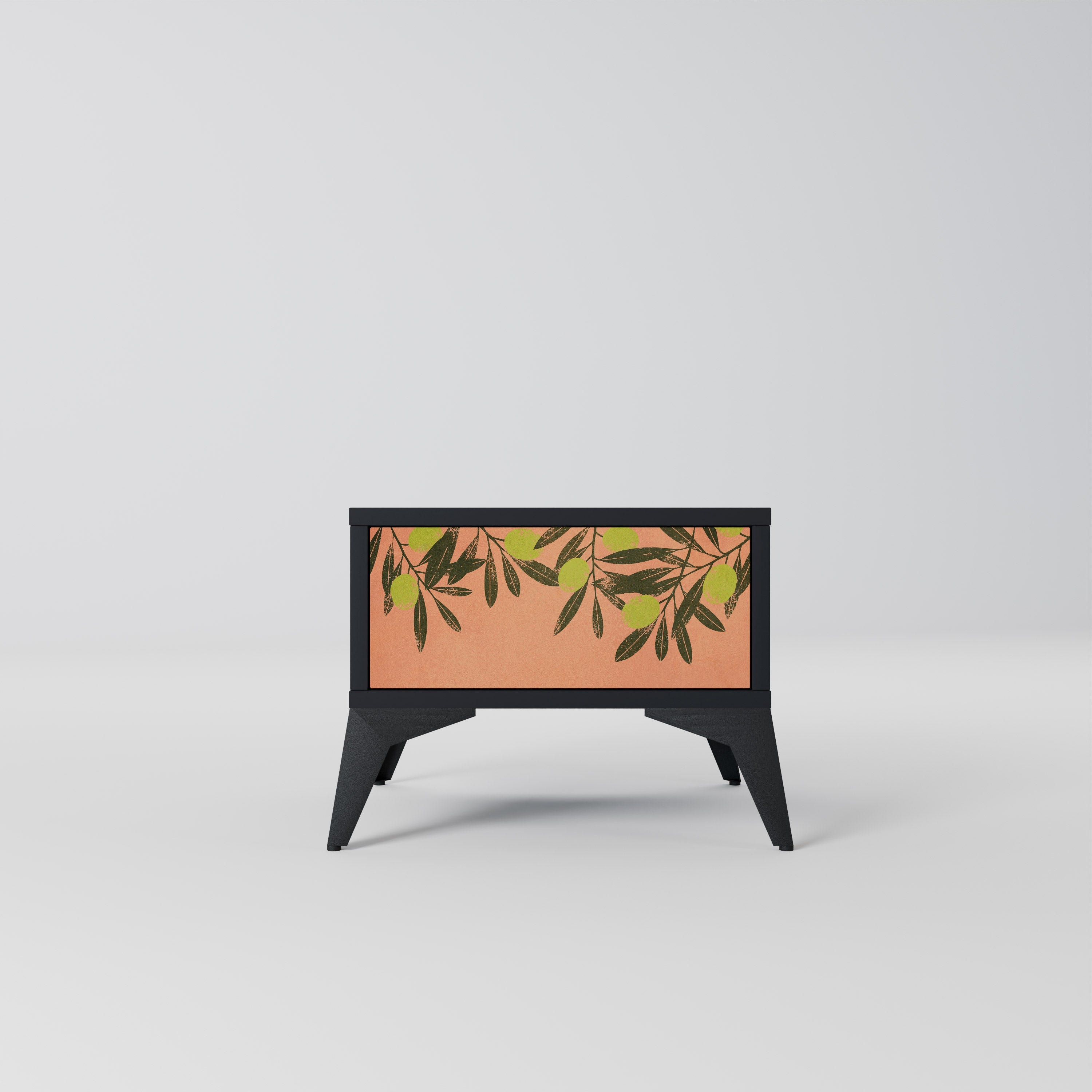 JUICY OLIVES Mesa de Cabeceira em Acabamento Preto