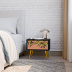 JUICY OLIVES Mesa de Cabeceira em Acabamento Preto