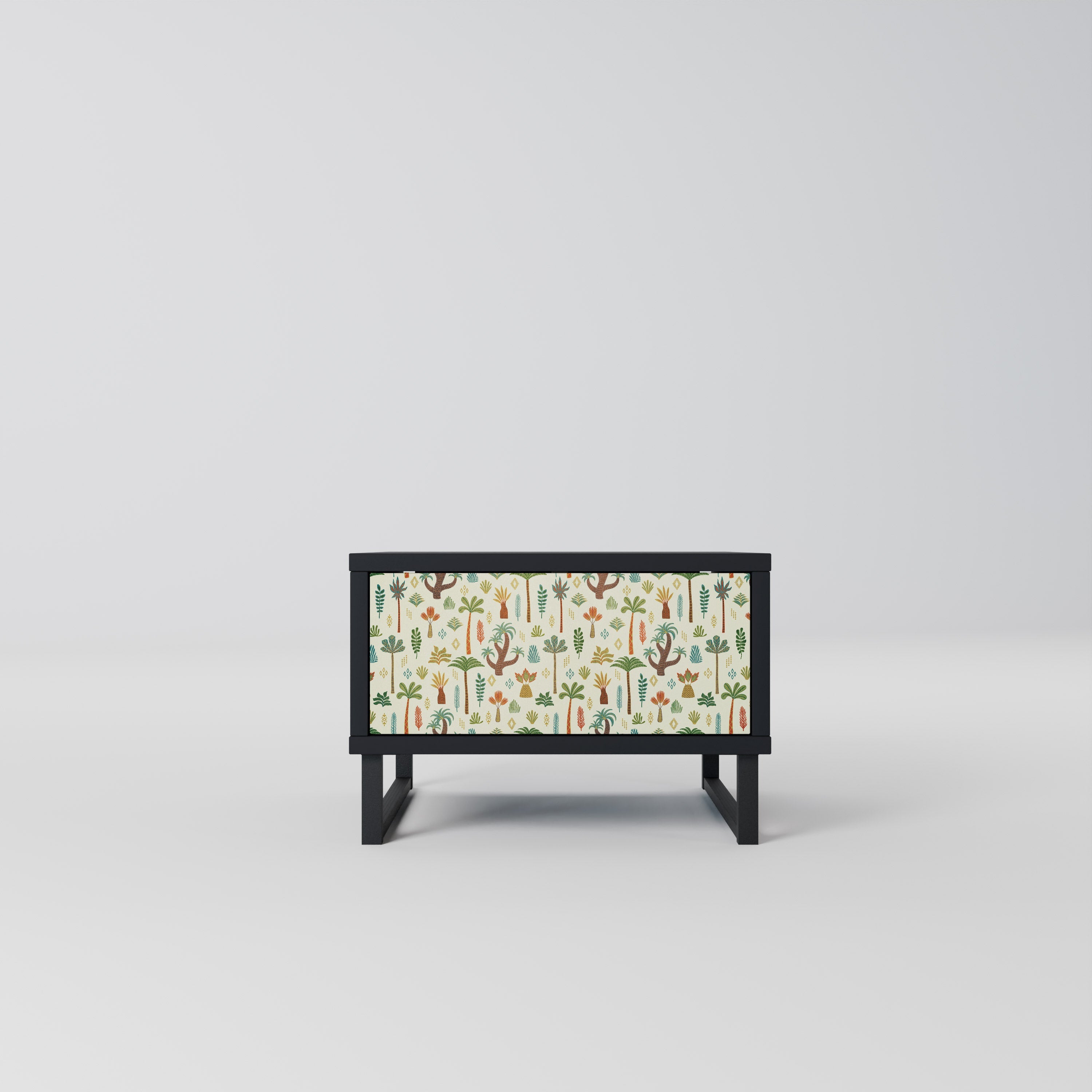 PALM SPRING Mesa de Cabeceira em Acabamento Preto