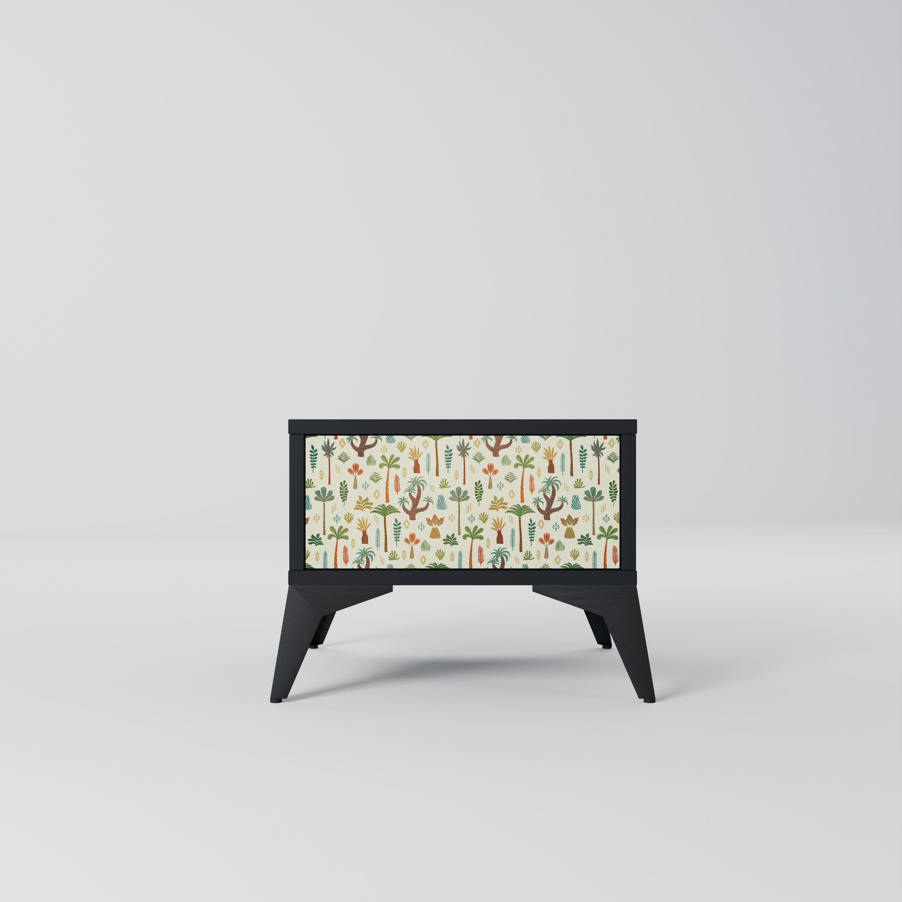 PALM SPRING Mesa de Cabeceira em Acabamento Preto