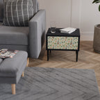 PALM SPRING Mesa de Cabeceira em Acabamento Preto