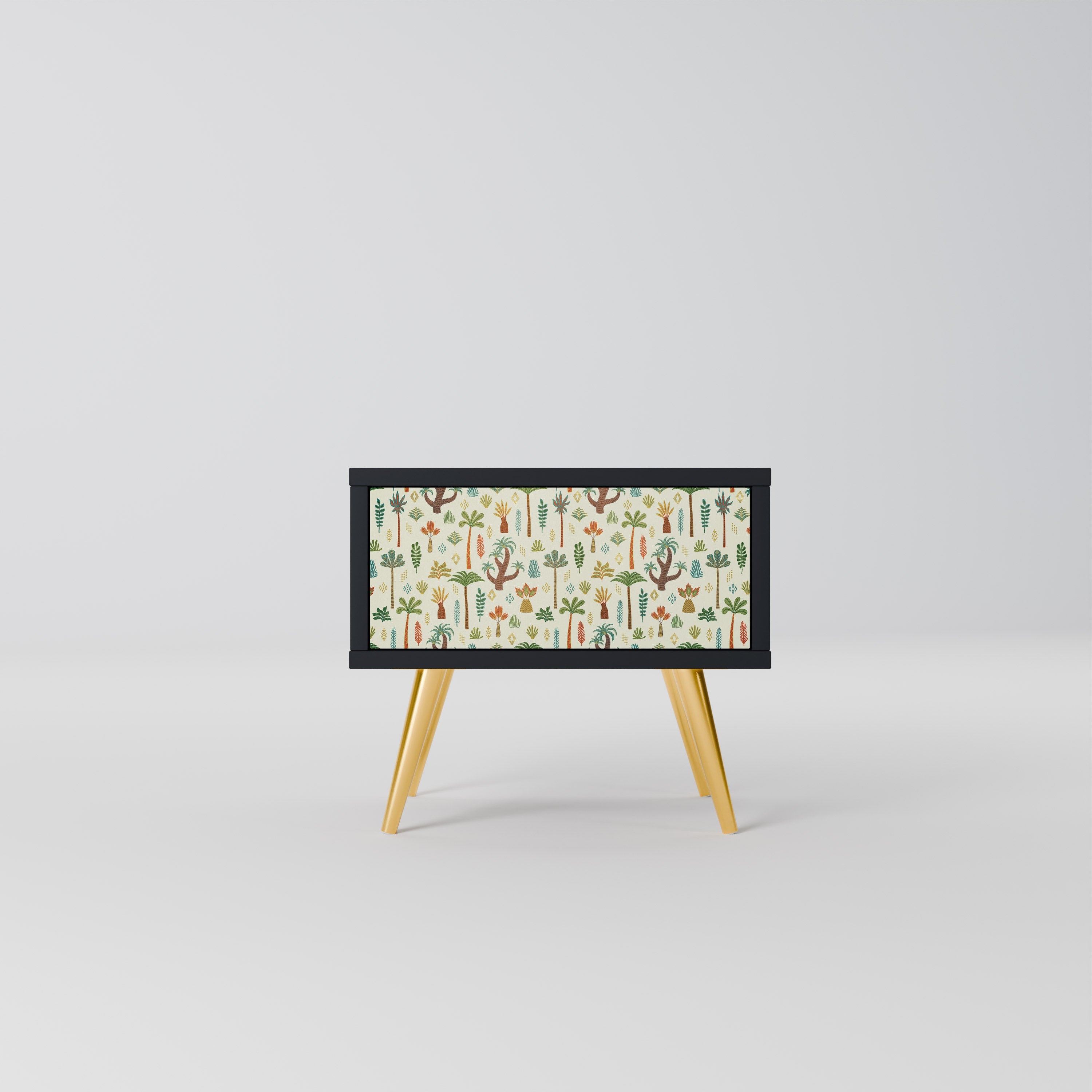 PALM SPRING Mesa de Cabeceira em Acabamento Preto