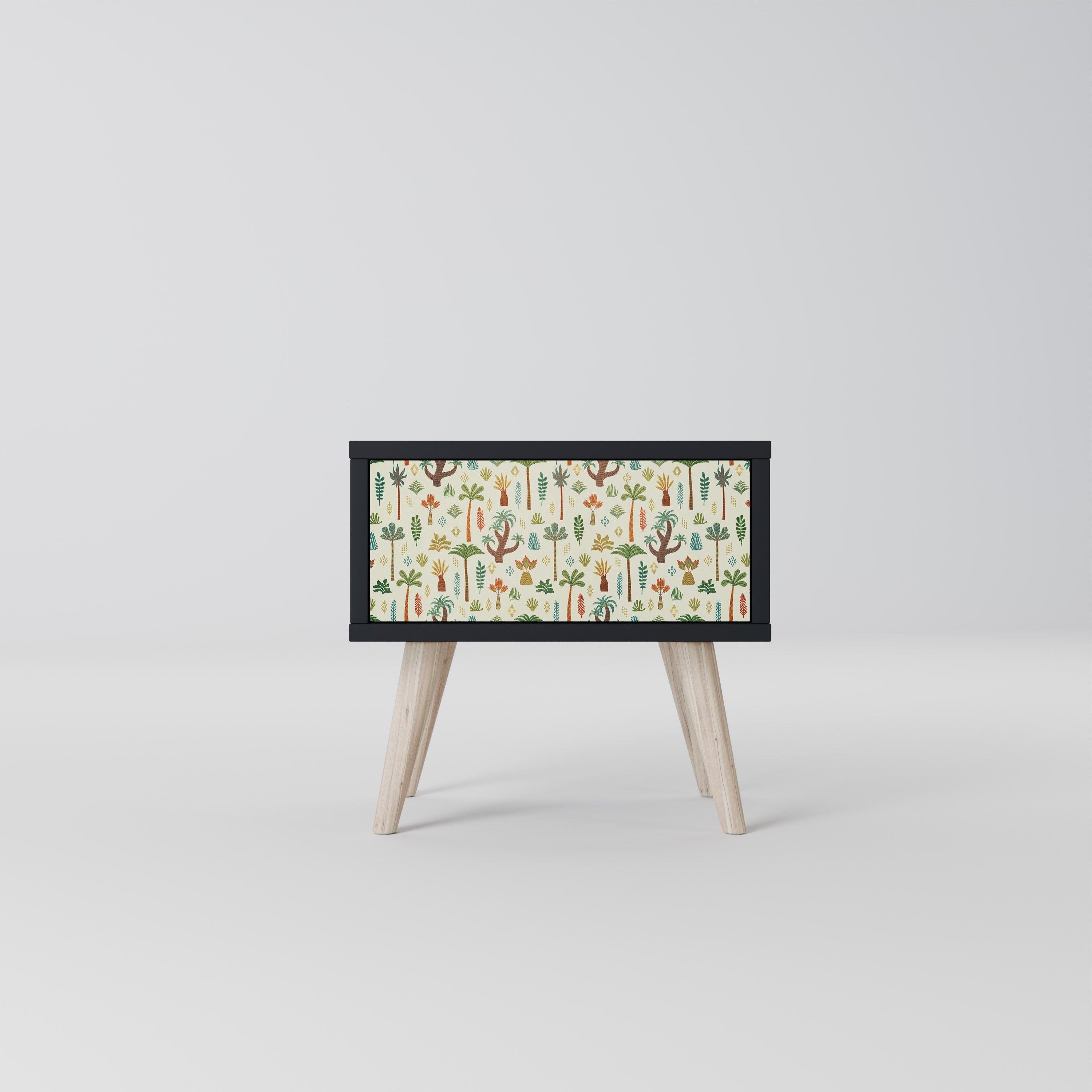 PALM SPRING Mesa de Cabeceira em Acabamento Preto