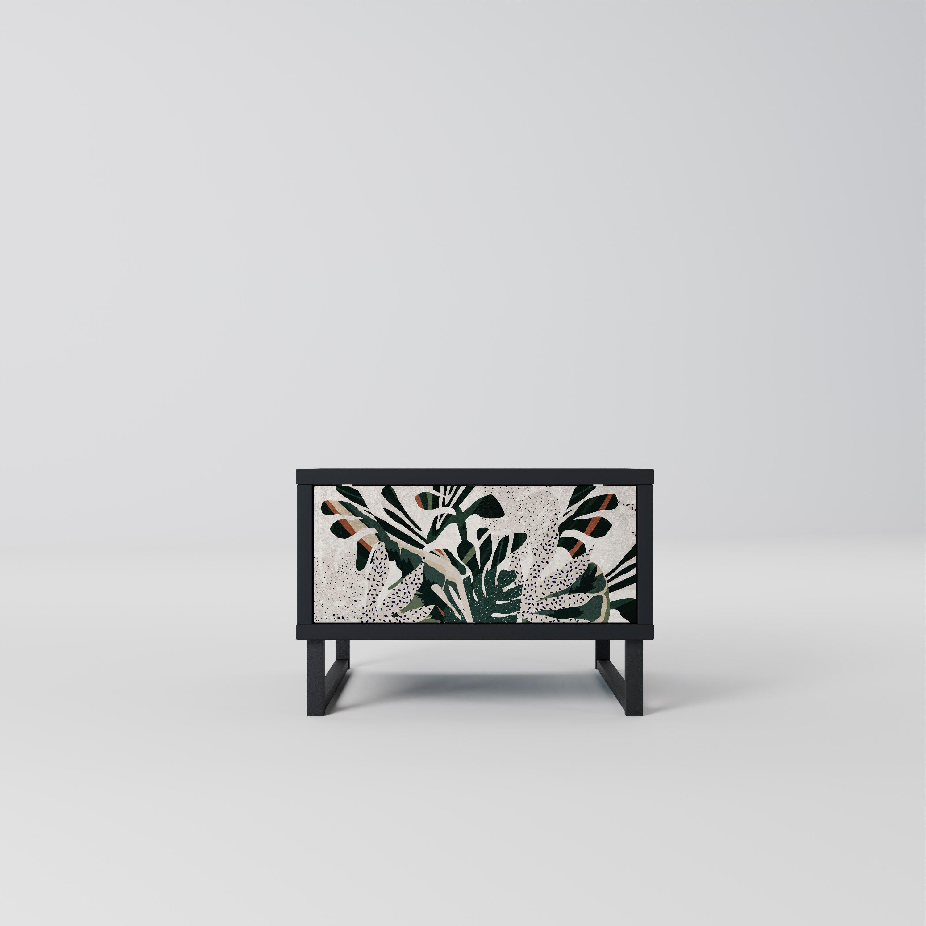 VERDURE FORMATION Mesa de Cabeceira em Acabamento Preto