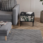 VERDURE FORMATION Mesa de Cabeceira em Acabamento Preto