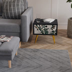 VERDURE FORMATION Mesa de Cabeceira em Acabamento Preto