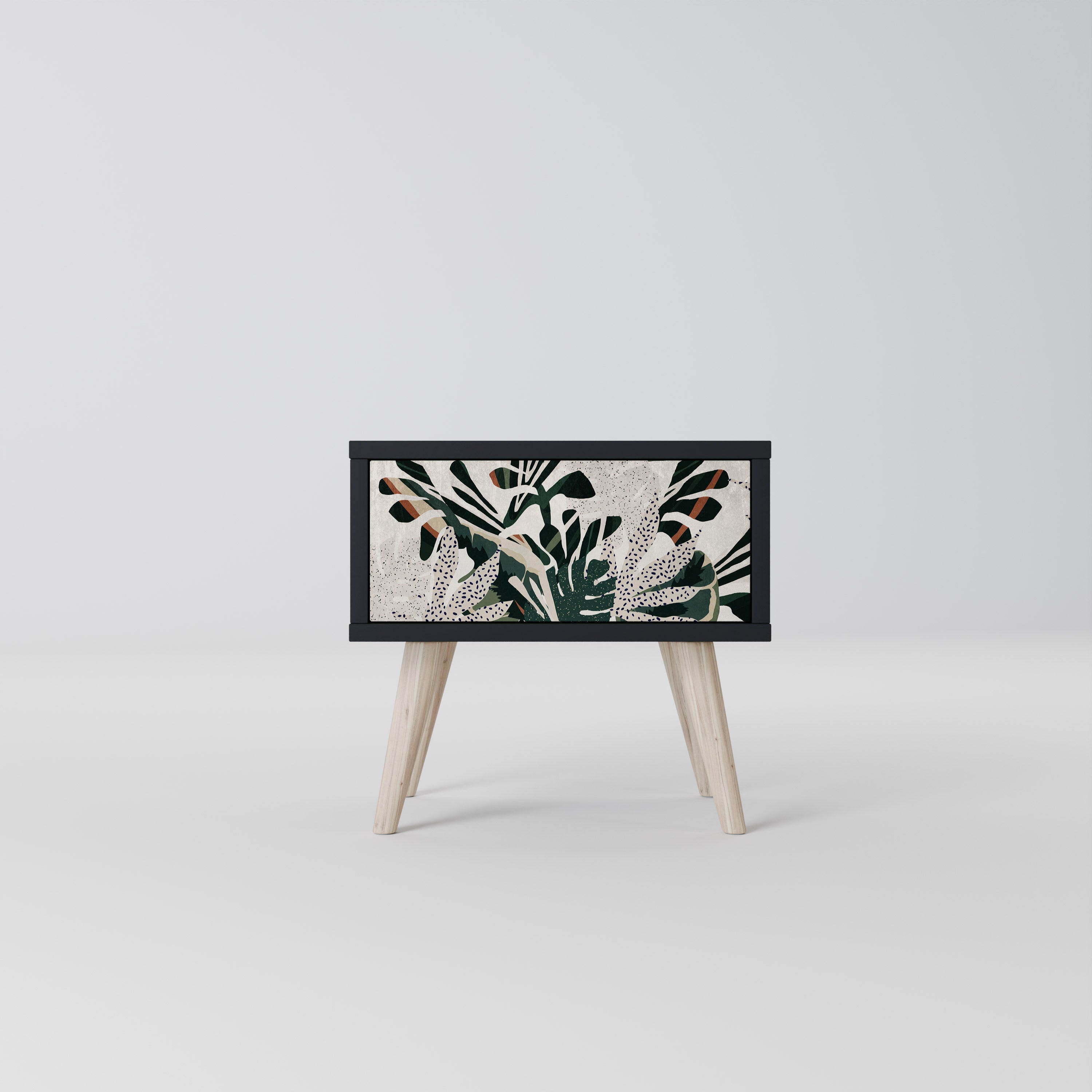 VERDURE FORMATION Mesa de Cabeceira em Acabamento Preto