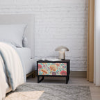 FUNGUS FANTASY Mesa de Cabeceira em Acabamento Preto