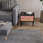 SKATEBOARD ARTISTRY Mesa de Cabeceira em Acabamento Preto