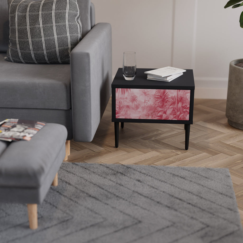 SWEET TROPICS Mesa de Cabeceira em Acabamento Preto