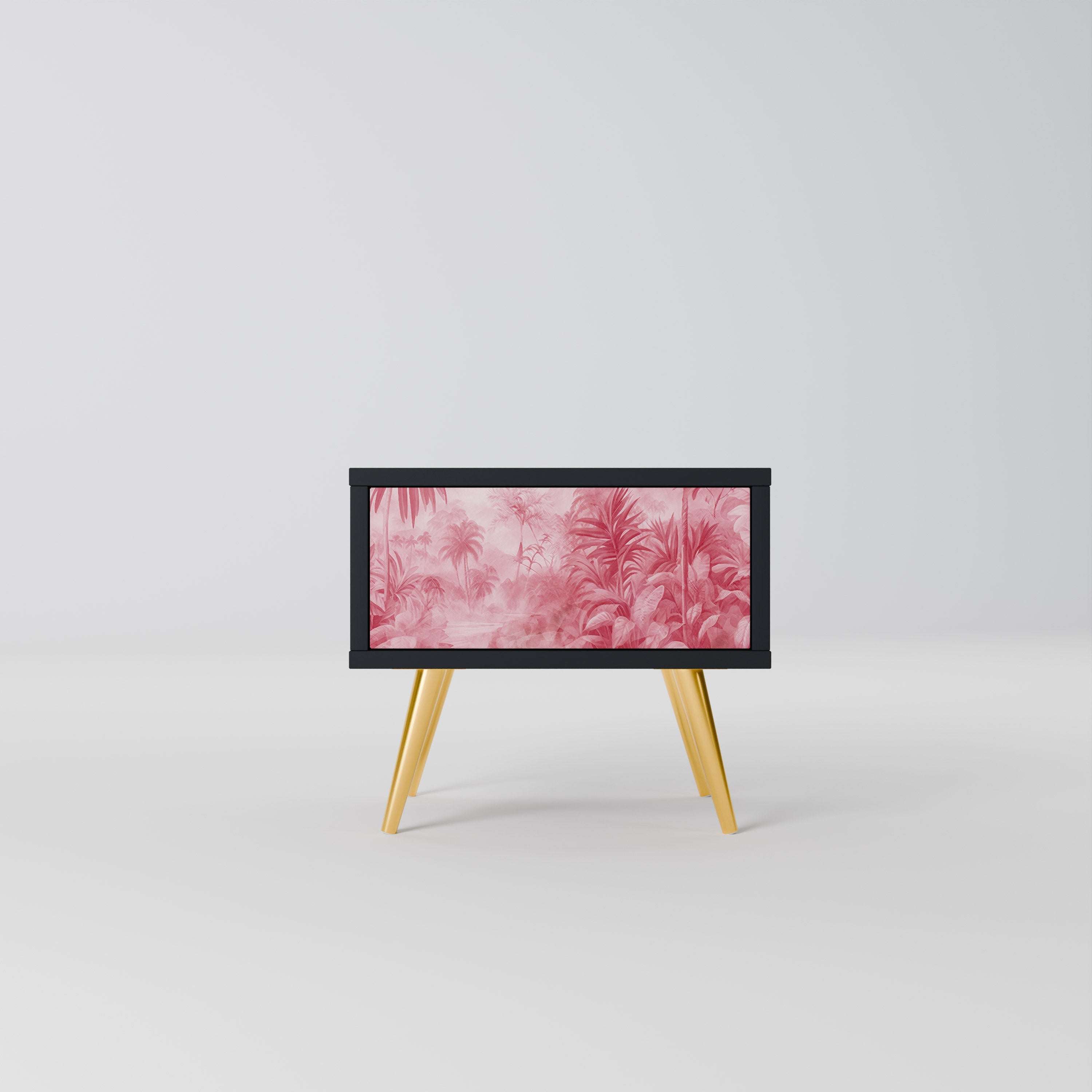 SWEET TROPICS Mesa de Cabeceira em Acabamento Preto