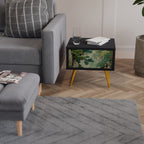 VERDURE ABYSS Mesa de Cabeceira em Acabamento Preto