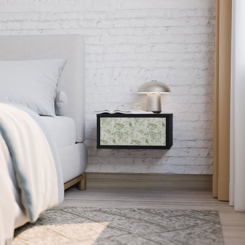 FENNEL BALDACHIN Mesa de Cabeceira em Acabamento Preto