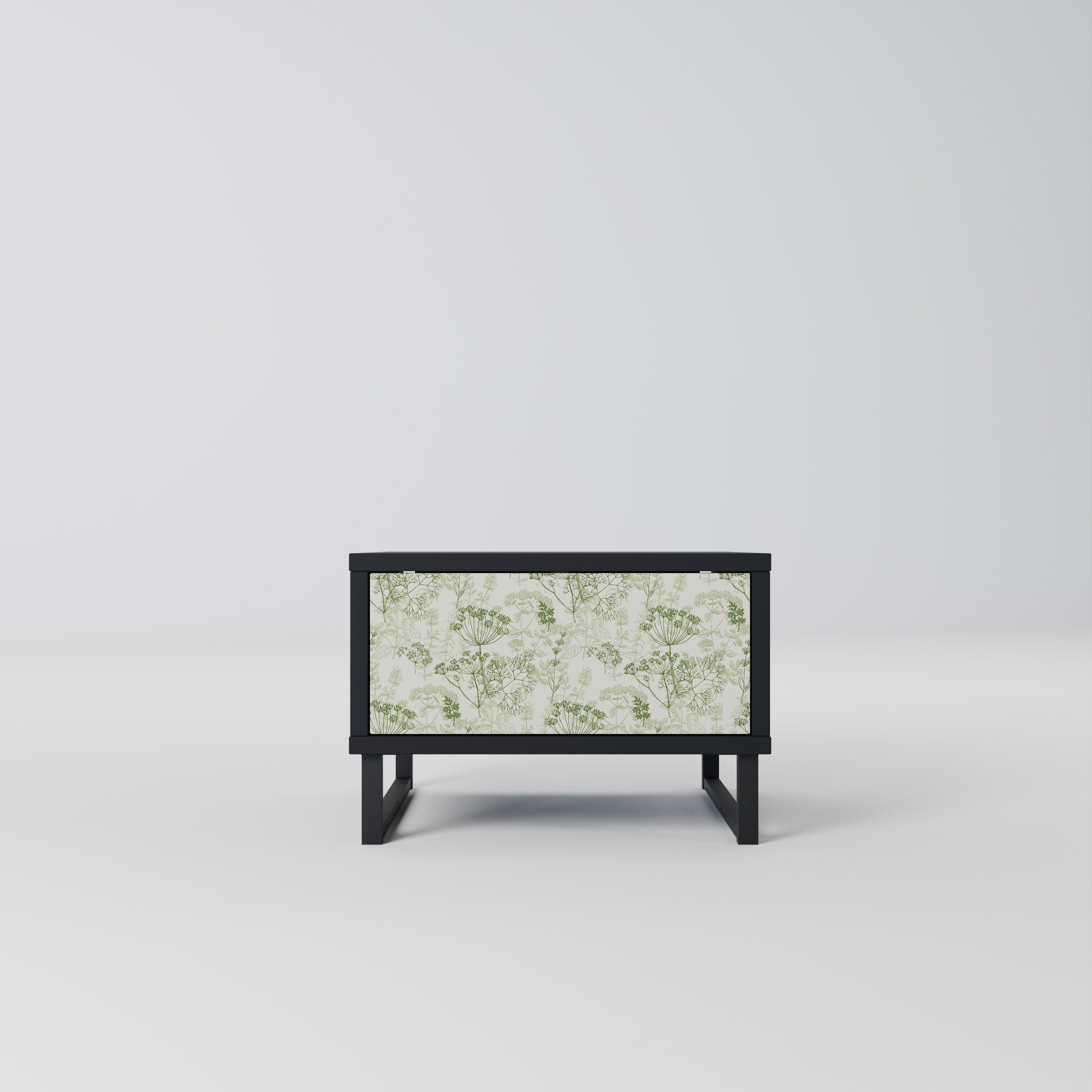 FENNEL BALDACHIN Mesa de Cabeceira em Acabamento Preto