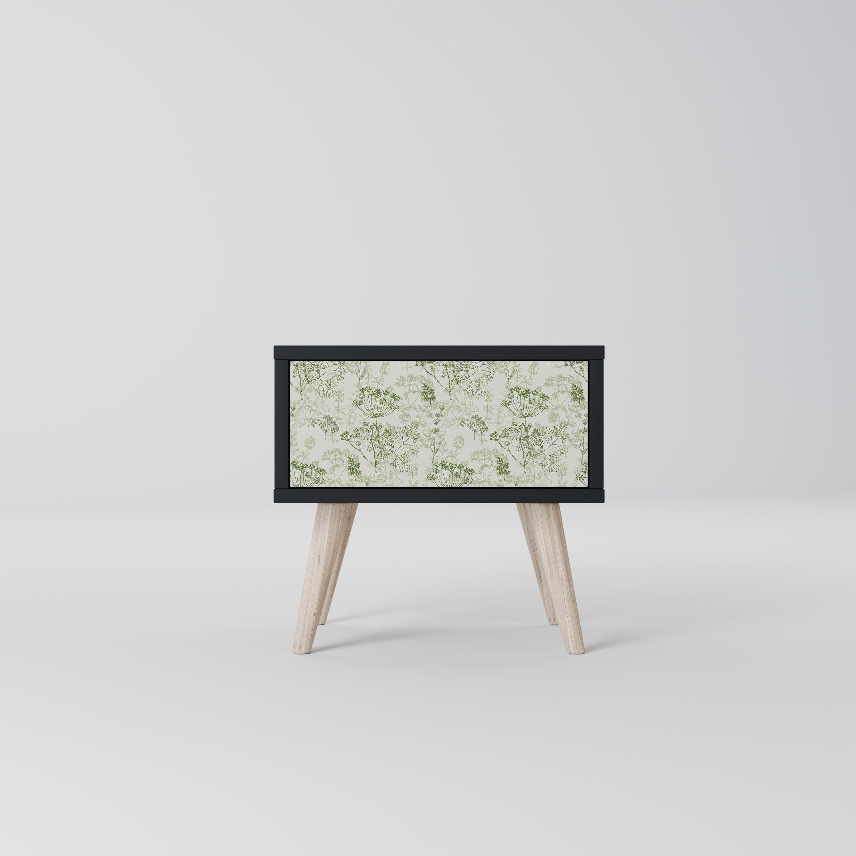 FENNEL BALDACHIN Mesa de Cabeceira em Acabamento Preto