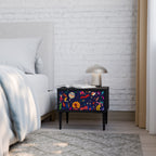 FESTIVE PLEASURES Mesa de Cabeceira em Acabamento Preto