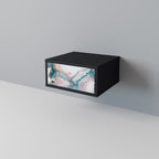 VELVET CROSSING Mesa de Cabeceira em Acabamento Preto