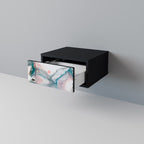 VELVET CROSSING Mesa de Cabeceira em Acabamento Preto