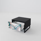 VELVET CROSSING Mesa de Cabeceira em Acabamento Preto