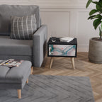 VELVET CROSSING Mesa de Cabeceira em Acabamento Preto