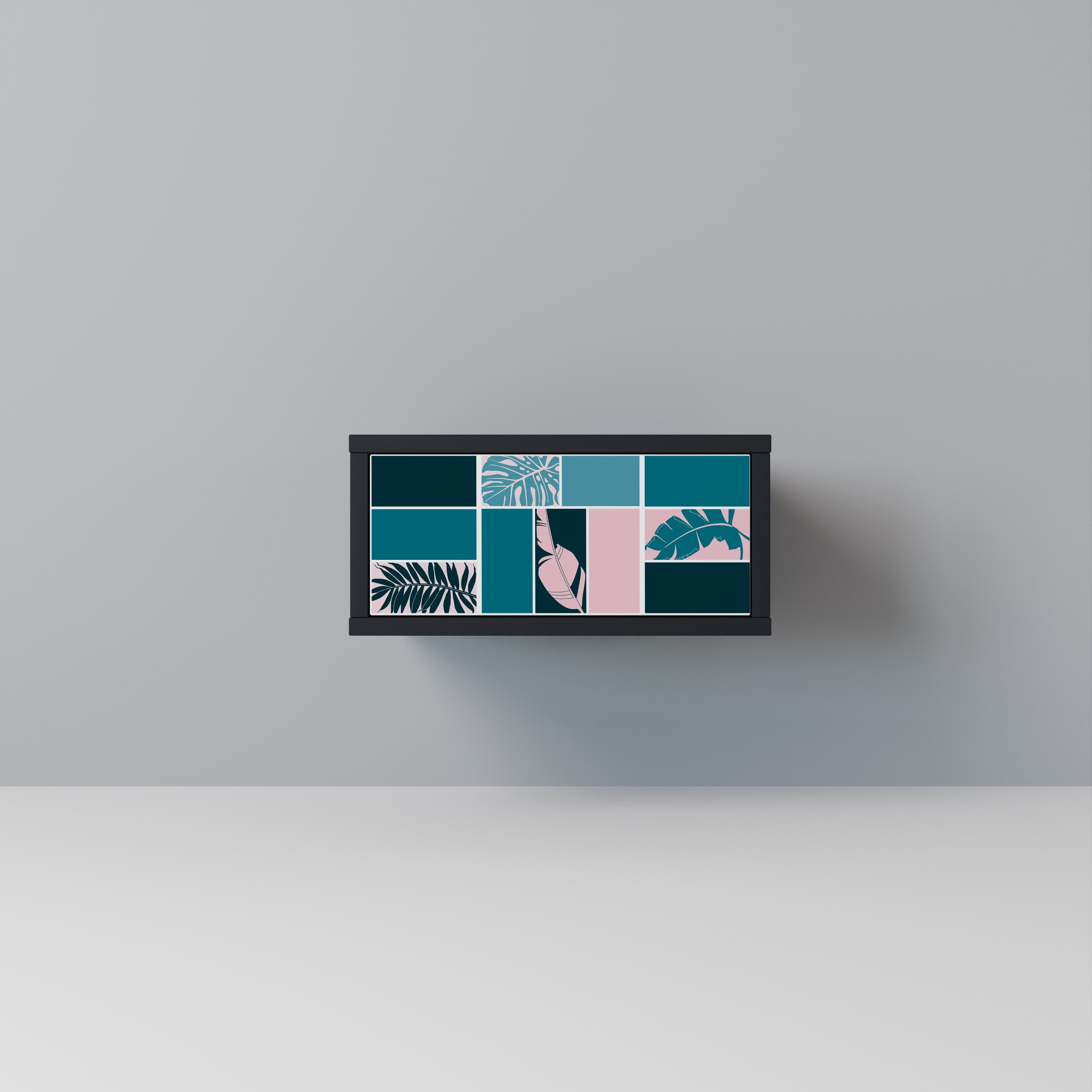 COMBINATION OF SHAPES Mesa de Cabeceira em Acabamento Preto