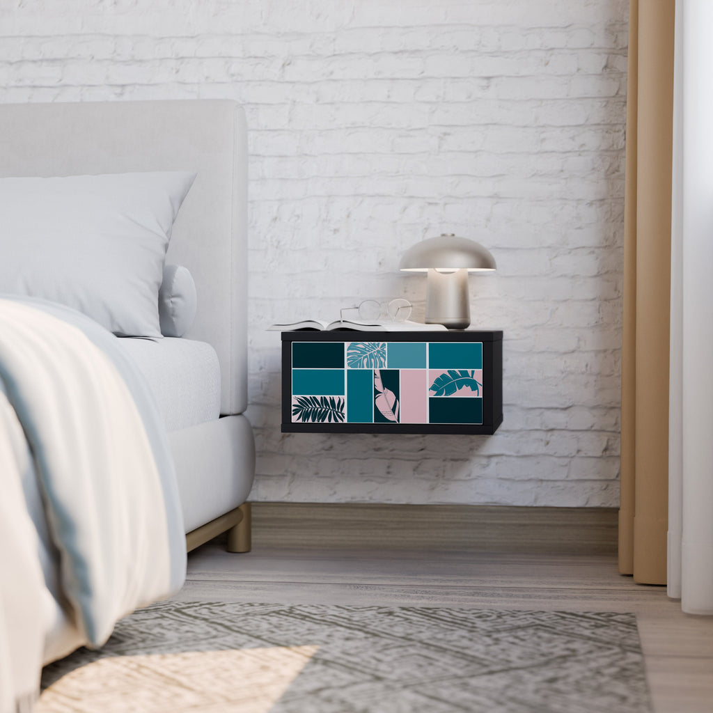 COMBINATION OF SHAPES Mesa de Cabeceira em Acabamento Preto