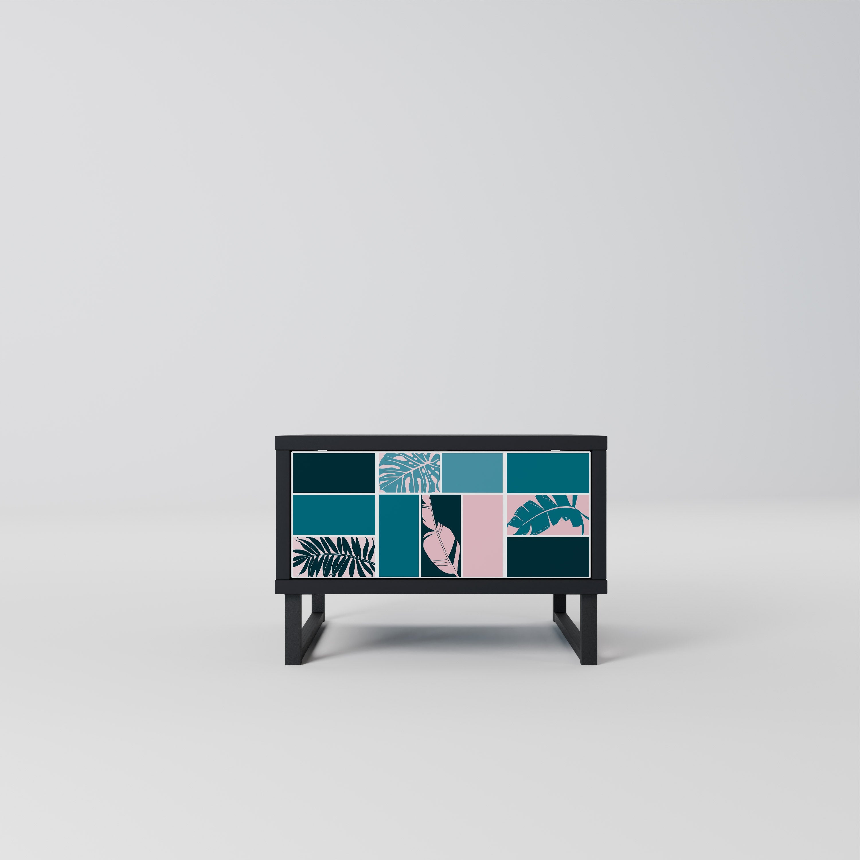 COMBINATION OF SHAPES Mesa de Cabeceira em Acabamento Preto