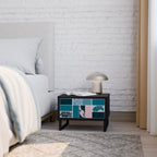 COMBINATION OF SHAPES Mesa de Cabeceira em Acabamento Preto