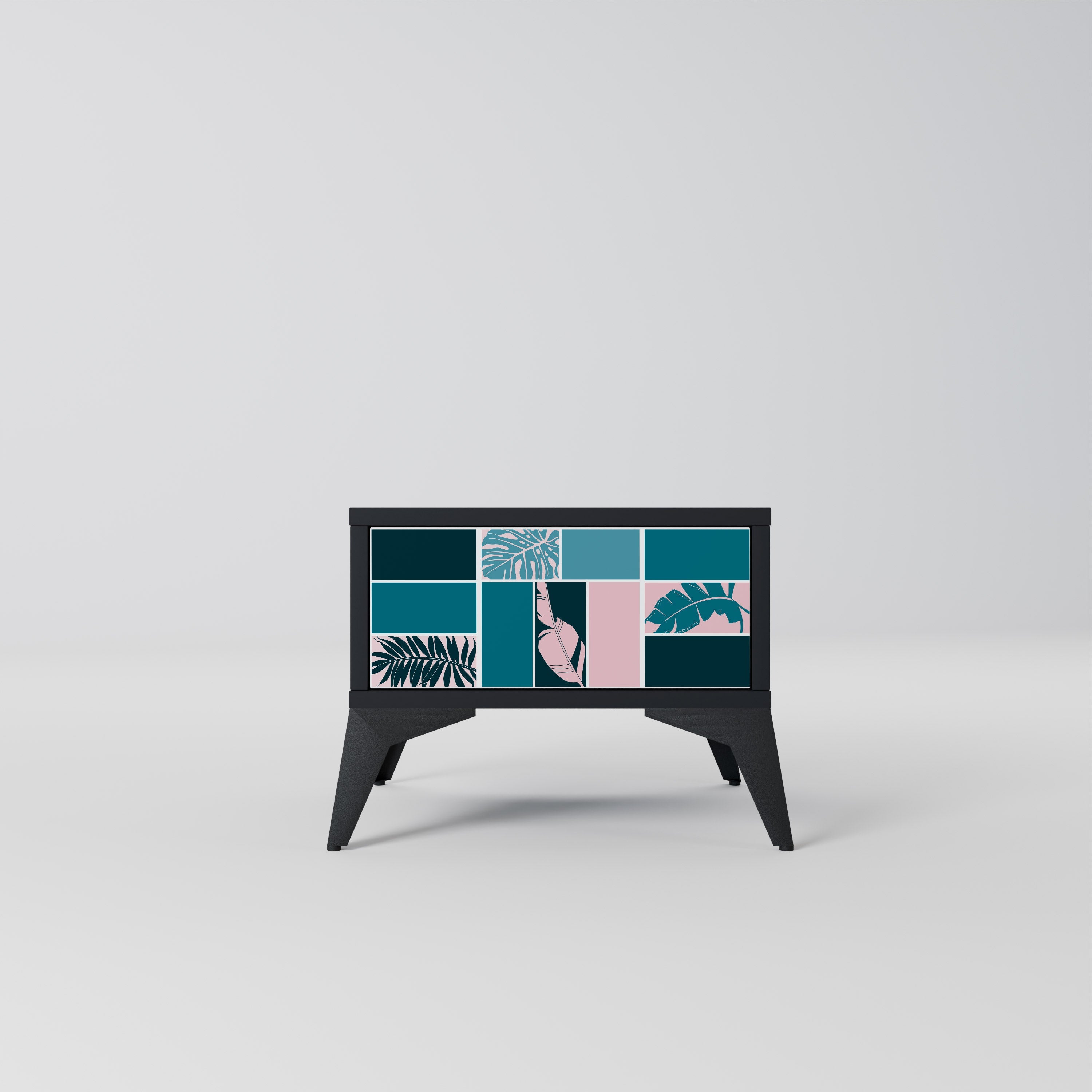 COMBINATION OF SHAPES Mesa de Cabeceira em Acabamento Preto