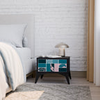 COMBINATION OF SHAPES Mesa de Cabeceira em Acabamento Preto