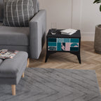 COMBINATION OF SHAPES Mesa de Cabeceira em Acabamento Preto