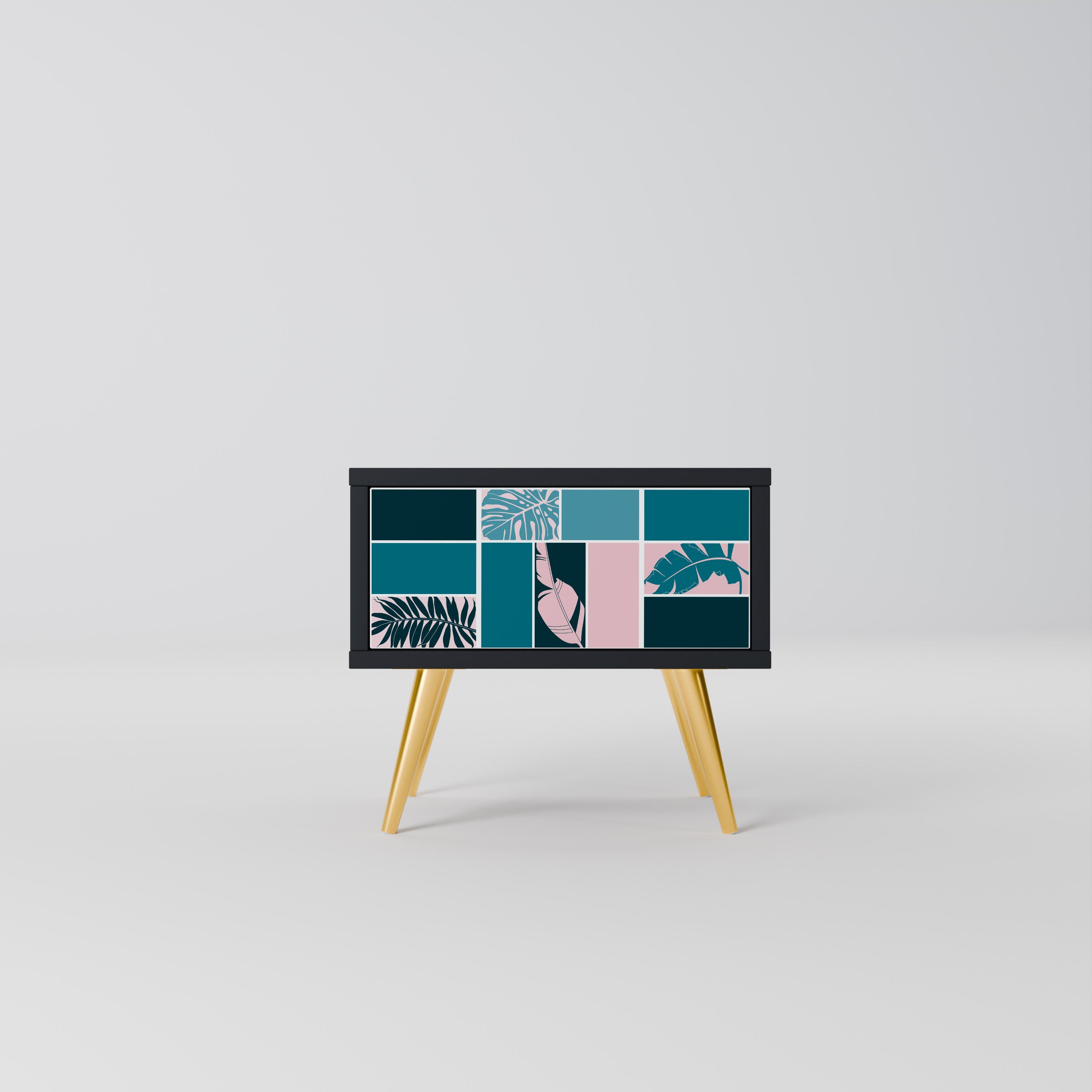 COMBINATION OF SHAPES Mesa de Cabeceira em Acabamento Preto