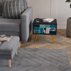 COMBINATION OF SHAPES Mesa de Cabeceira em Acabamento Preto