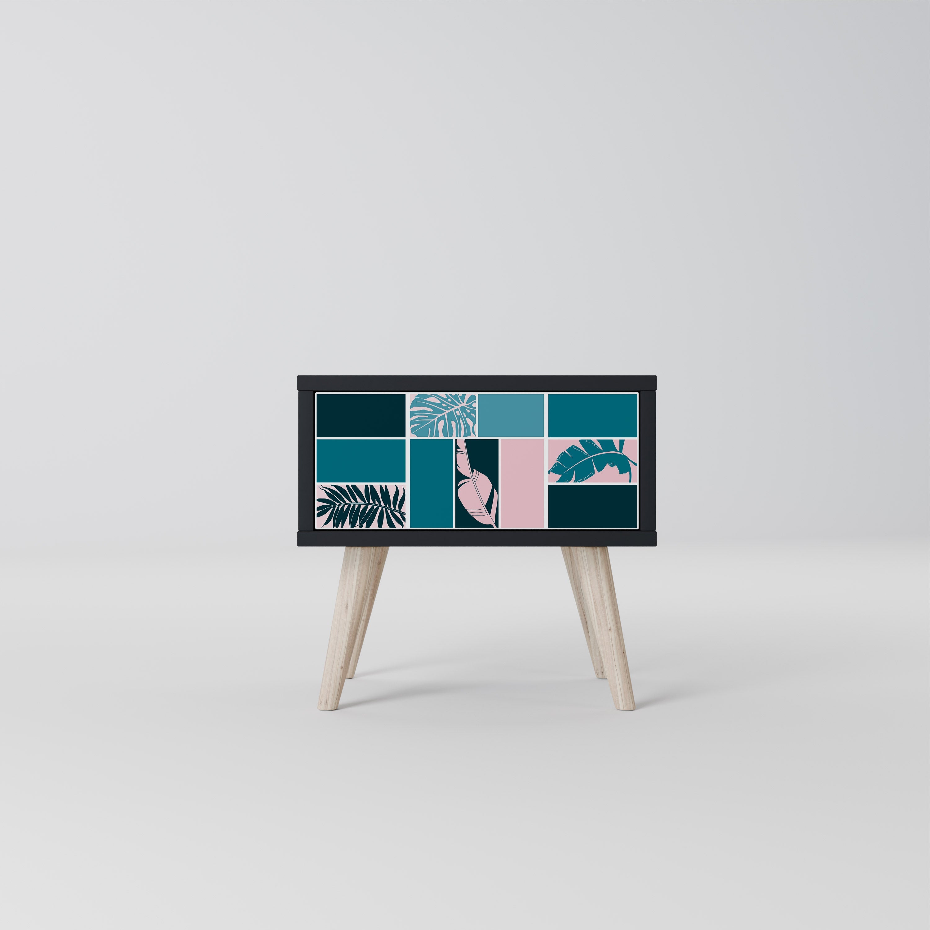 COMBINATION OF SHAPES Mesa de Cabeceira em Acabamento Preto