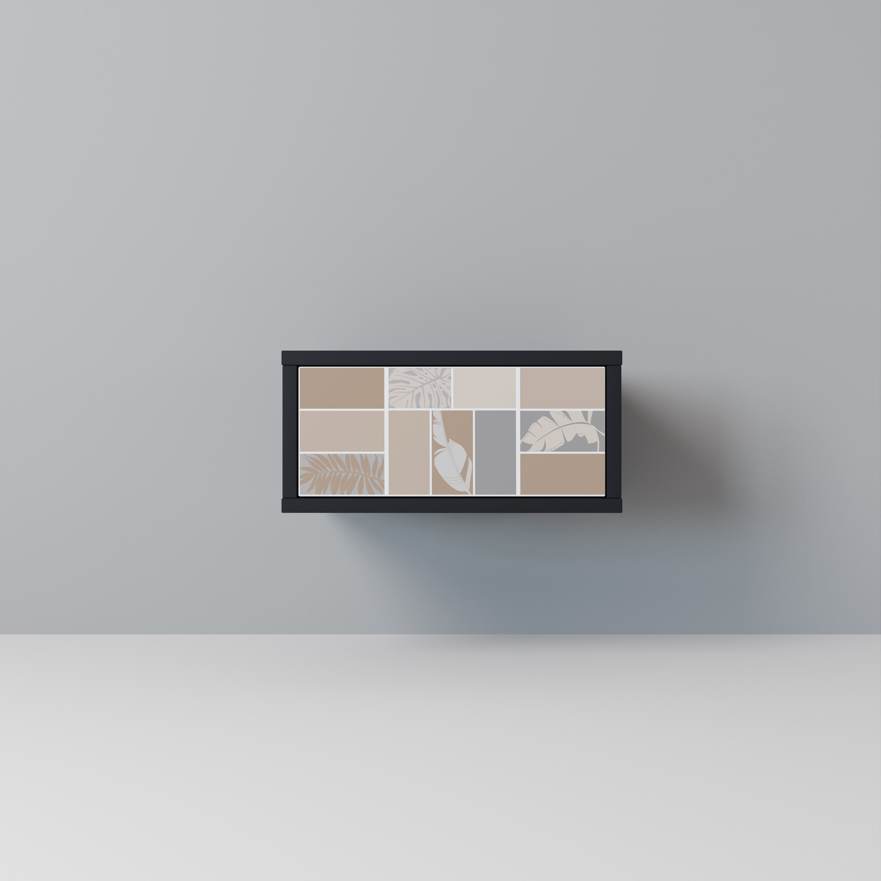 TROPICAL SHAPES Mesa de Cabeceira em Acabamento Preto