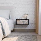 TROPICAL SHAPES Mesa de Cabeceira em Acabamento Preto